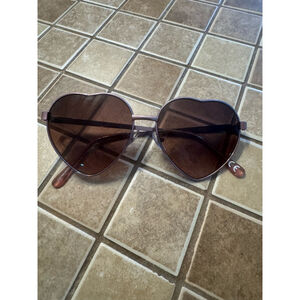 Women's JCPenney Sunglasses One Size Brown Pink Heart